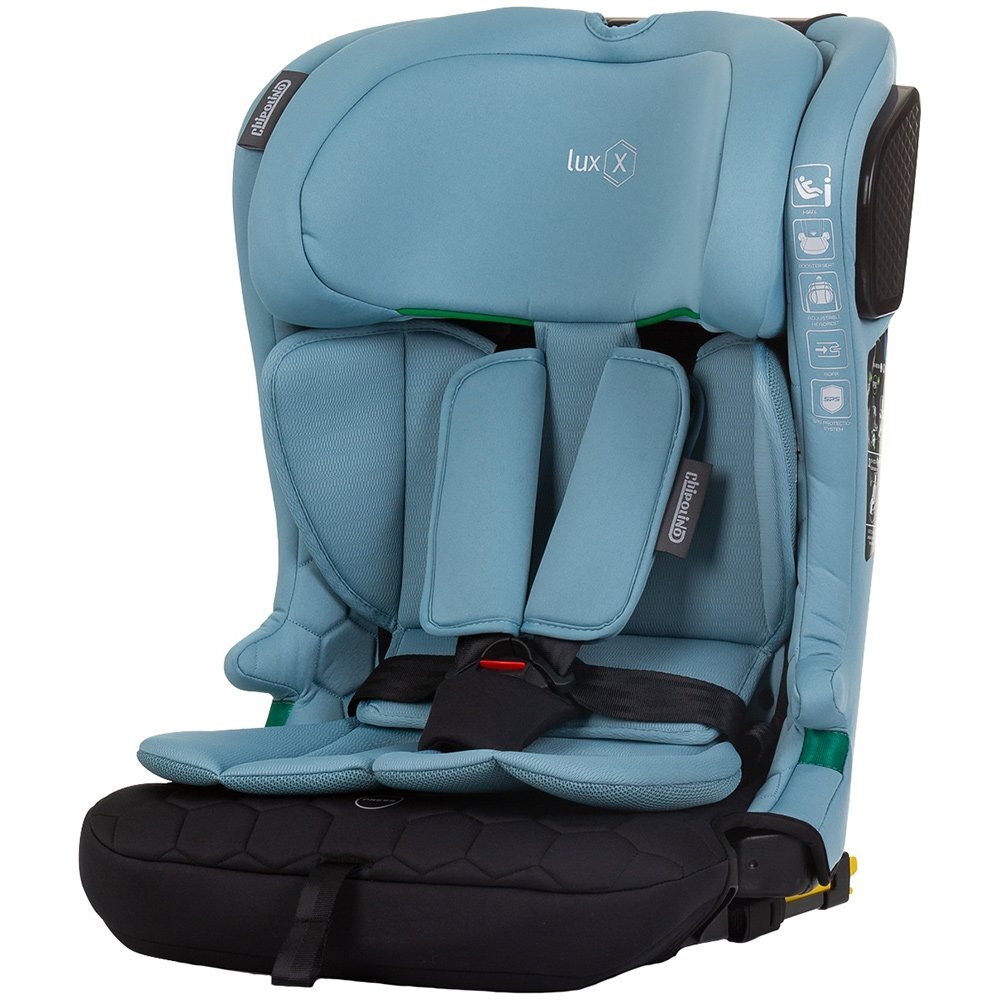 CHIPOLINO Scaun auto Lux X I-Size 76-150 cm cu sistem Isofix pastel blue green