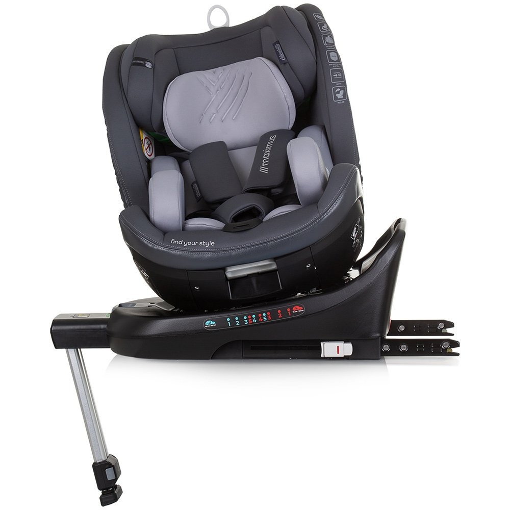 CHIPOLINO Scaun auto Maximus I-Size 40-150 cm granite cu sistem Isofix