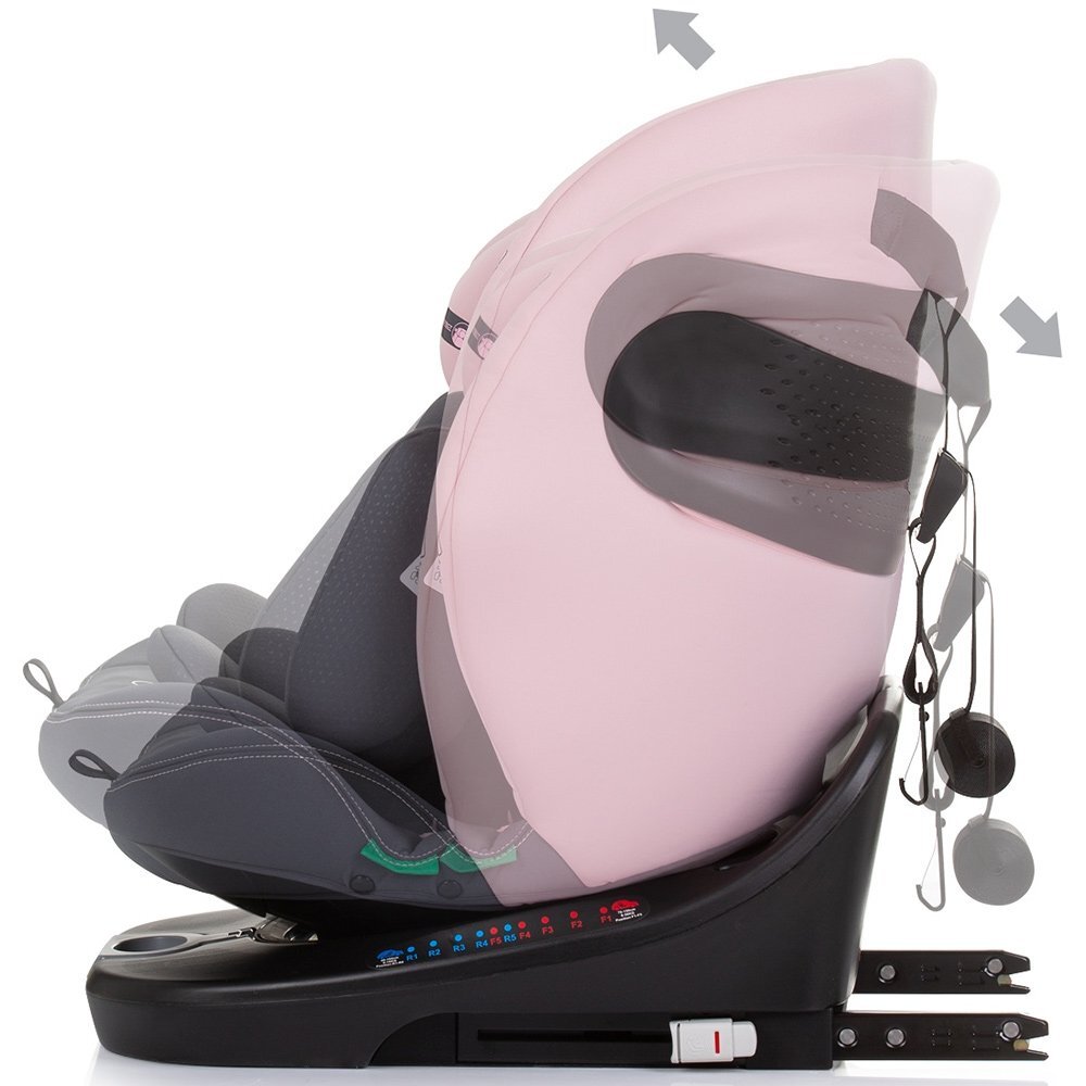 CHIPOLINO Scaun auto Motion I-Size 40-150 cm flamingo cu sistem Isofix