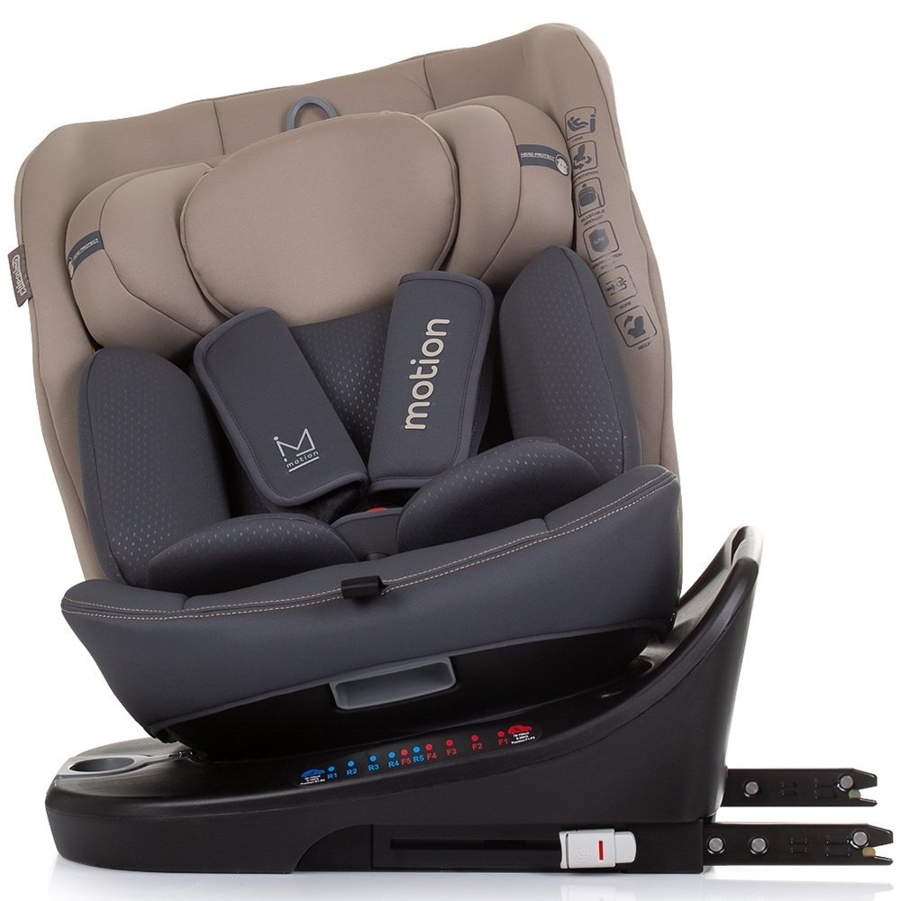 CHIPOLINO Scaun auto Motion I-Size 40-150 cm macadamia cu sistem Isofix