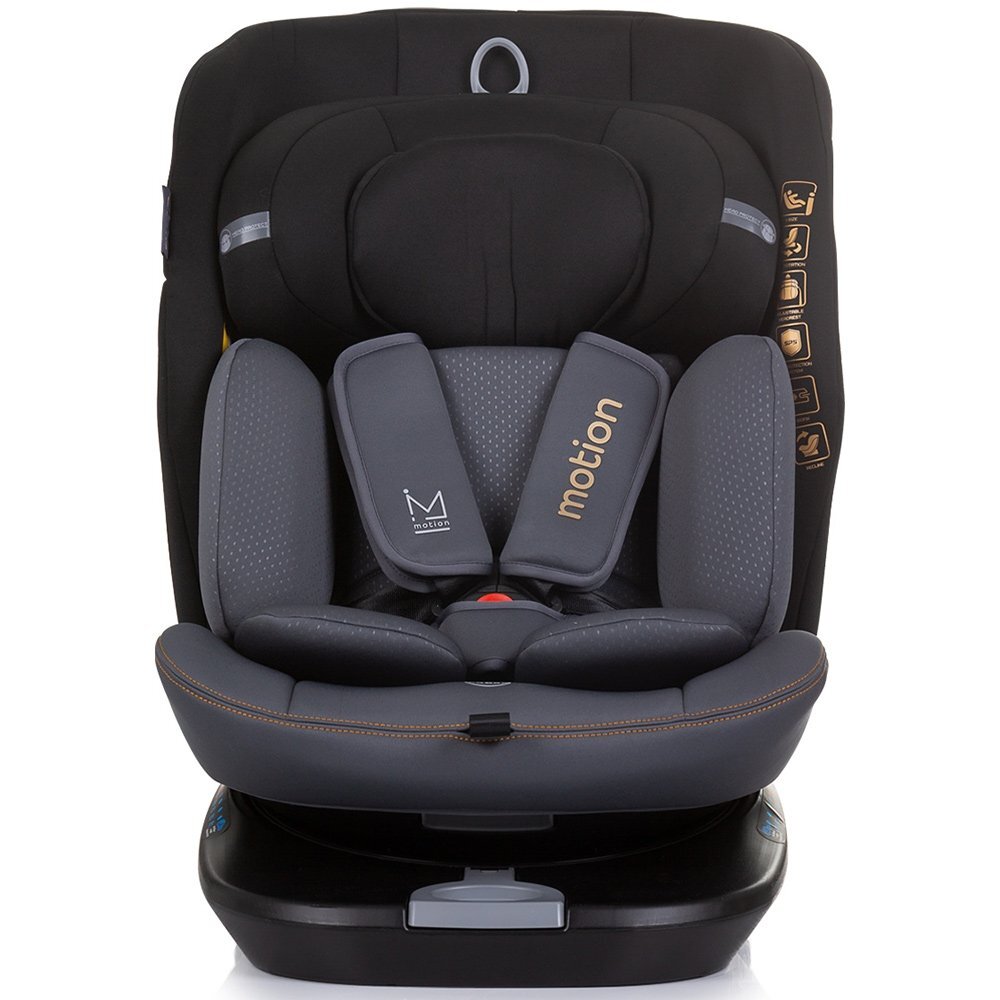CHIPOLINO Scaun auto Motion I-Size 40-150 cm obsidian cu sistem Isofix