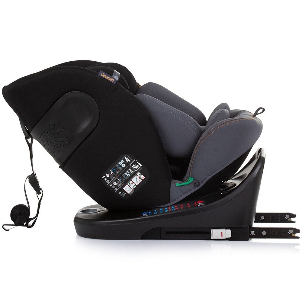 CHIPOLINO Scaun auto Motion I-Size 40-150 cm obsidian cu sistem Isofix