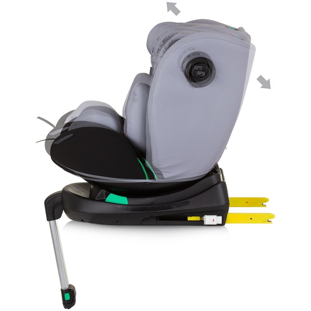 CHIPOLINO Scaun auto Olympus I-Size 40-150 cm ash grey cu sistem Isofix