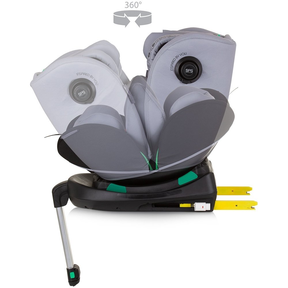 CHIPOLINO Scaun auto Olympus I-Size 40-150 cm ash grey cu sistem Isofix
