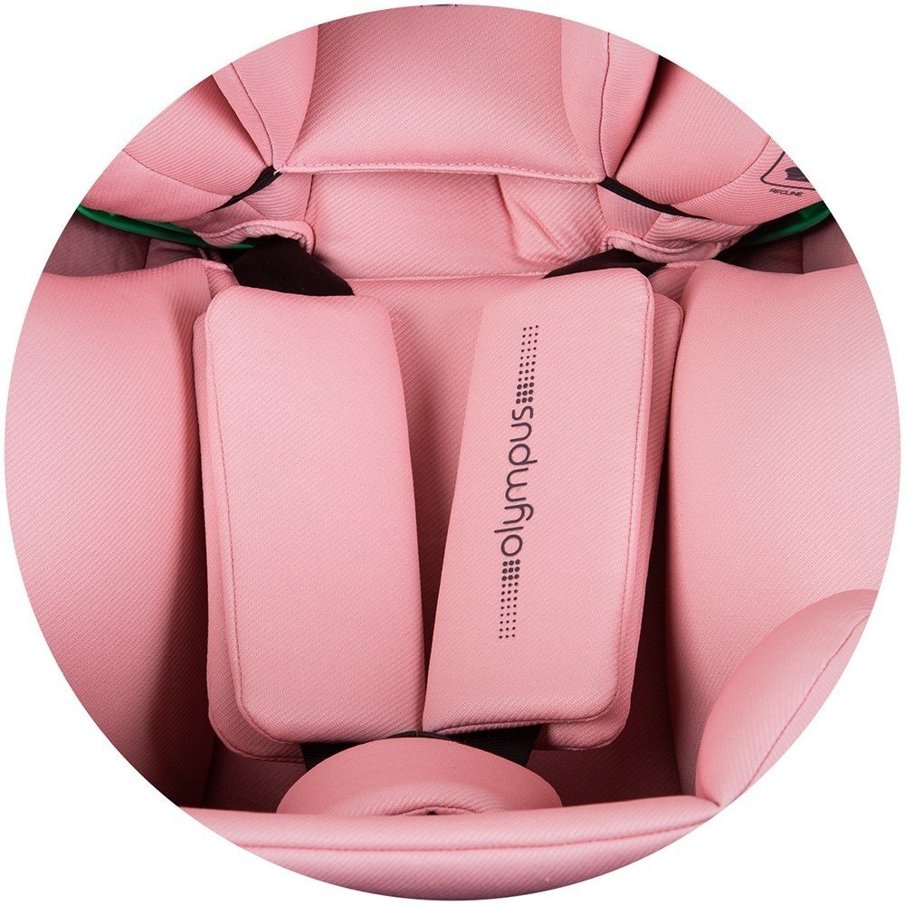 CHIPOLINO Scaun auto Olympus I-Size 40-150 cm flamingo cu sistem Isofix