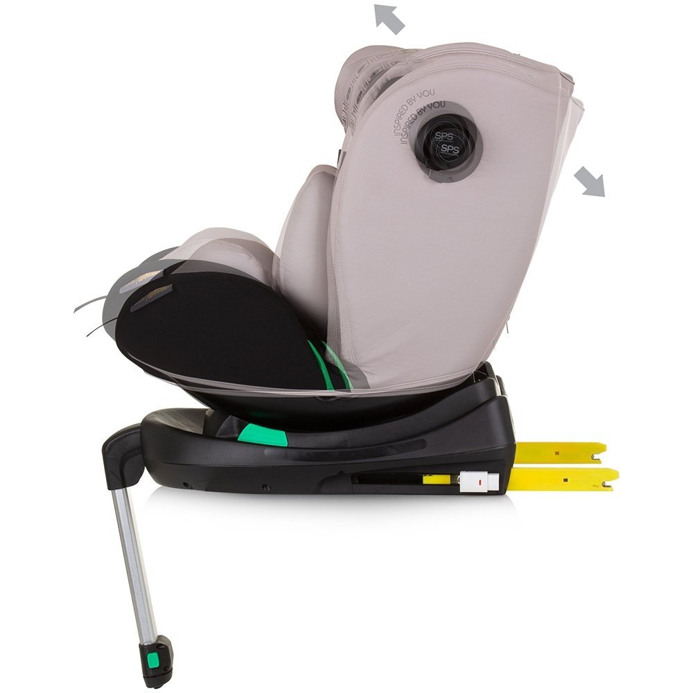 CHIPOLINO Scaun auto Olympus I-Size 40-150 cm macadamia cu sistem Isofix
