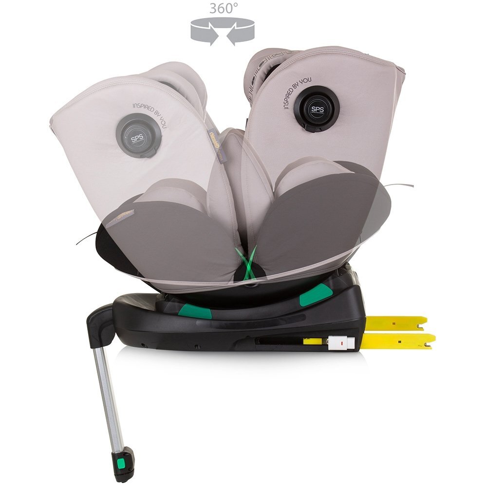 CHIPOLINO Scaun auto Olympus I-Size 40-150 cm macadamia cu sistem Isofix