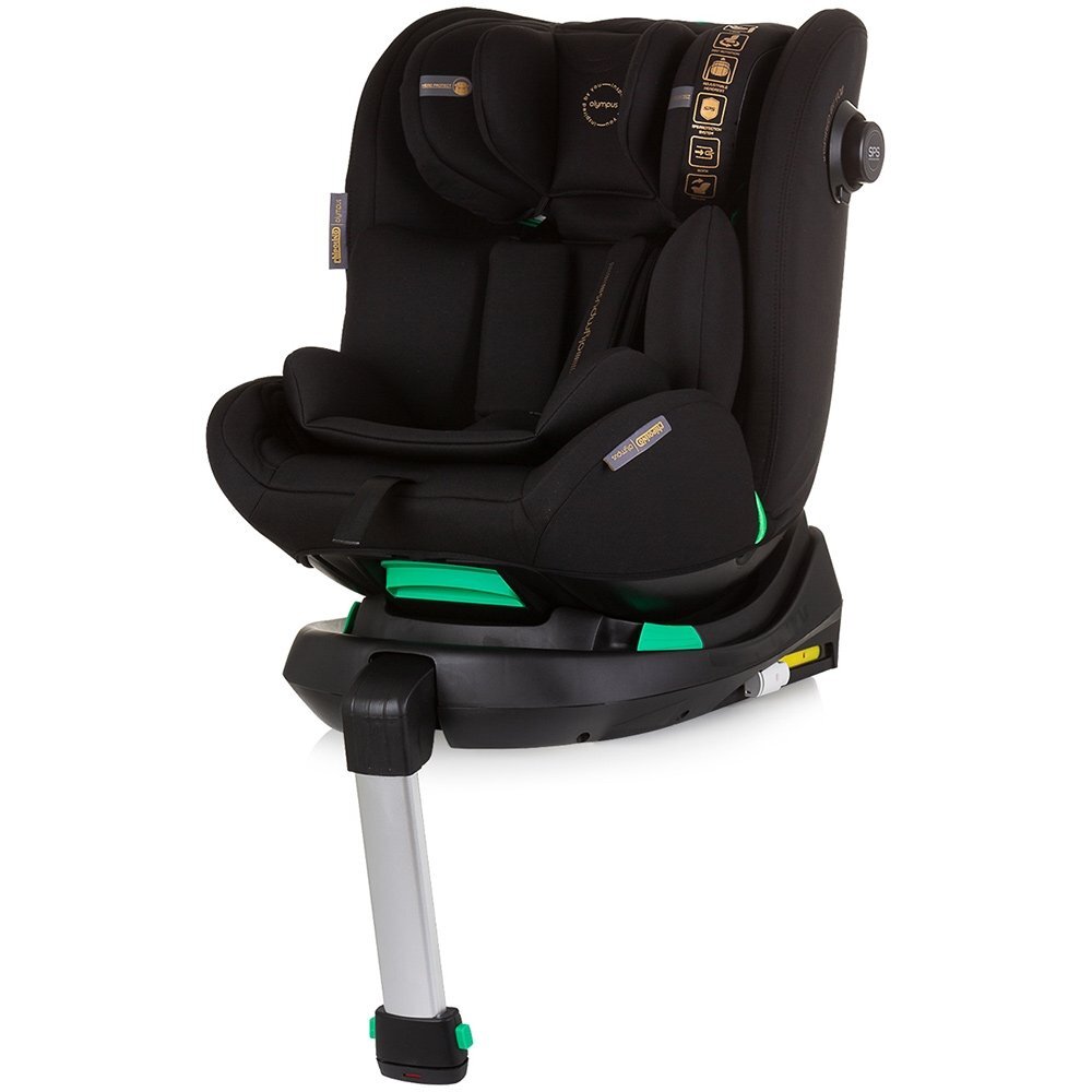 CHIPOLINO Scaun auto Olympus I-Size 40-150 cm obsidian cu sistem Isofix