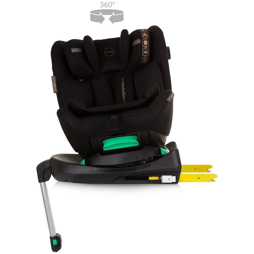CHIPOLINO Scaun auto Olympus I-Size 40-150 cm obsidian cu sistem Isofix