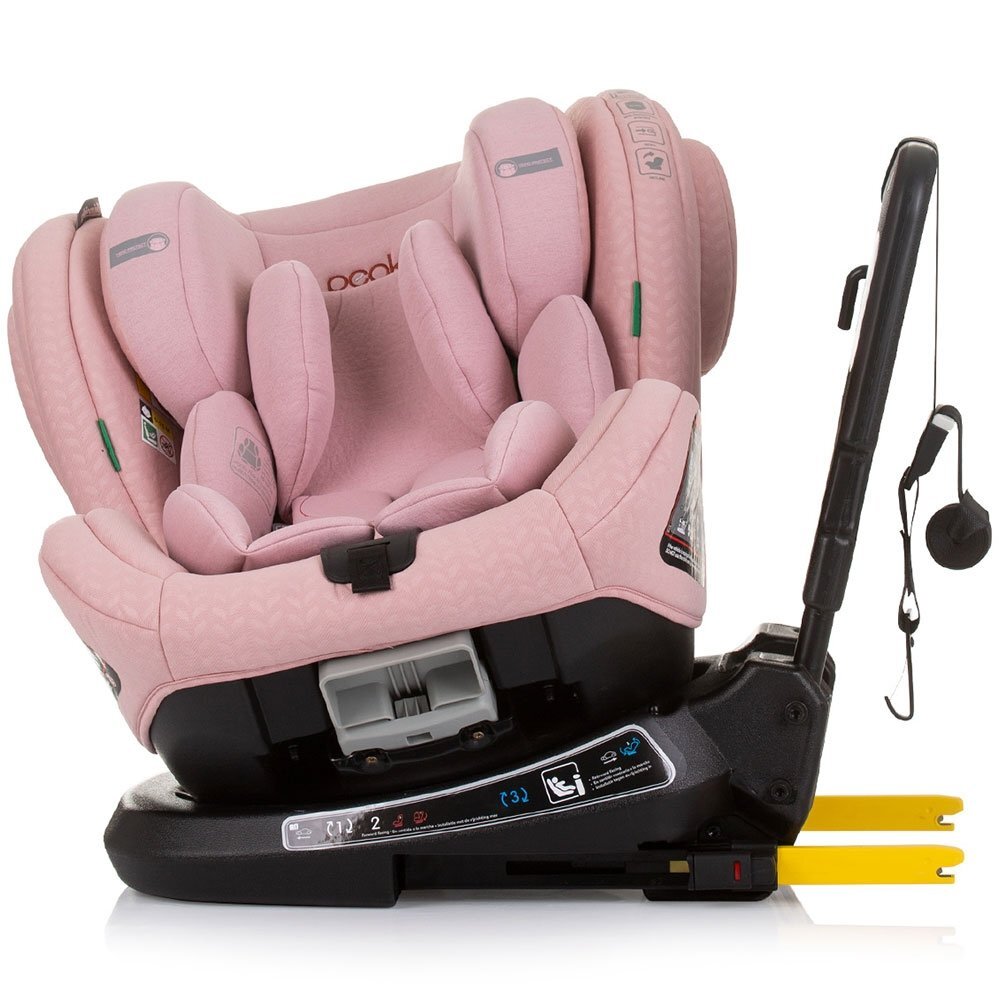 CHIPOLINO Scaun auto Peak I-Size 40-150 cm flamingo cu sistem Isofix