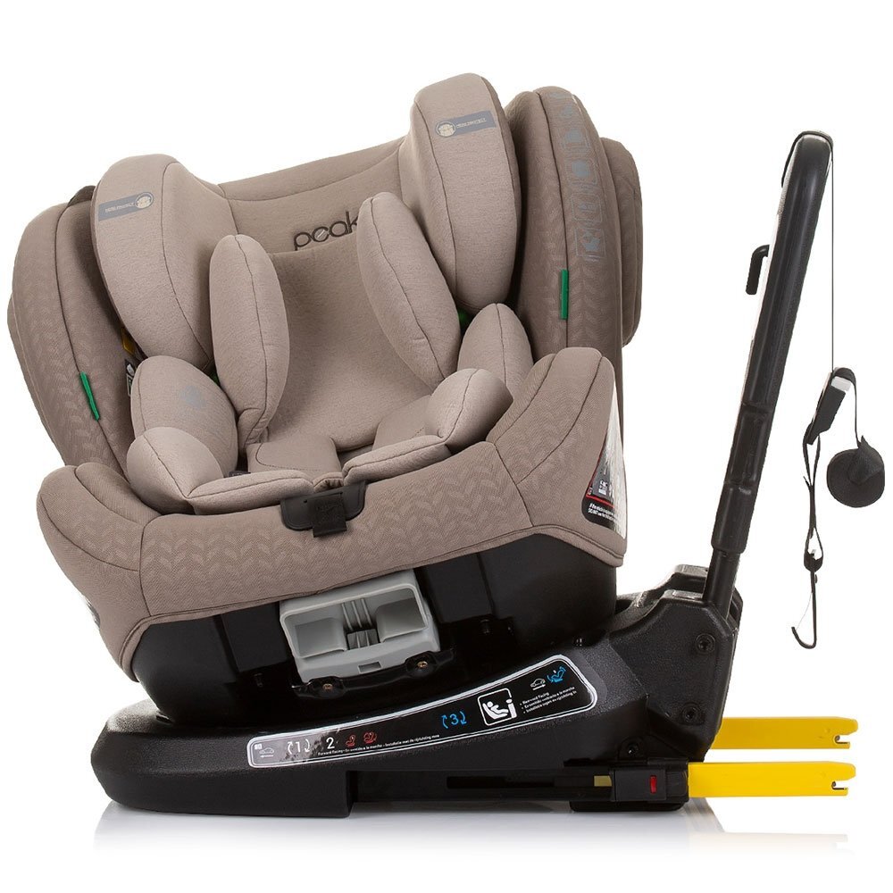 CHIPOLINO Scaun auto Peak I-Size 40-150 cm macadamia cu sistem Isofix