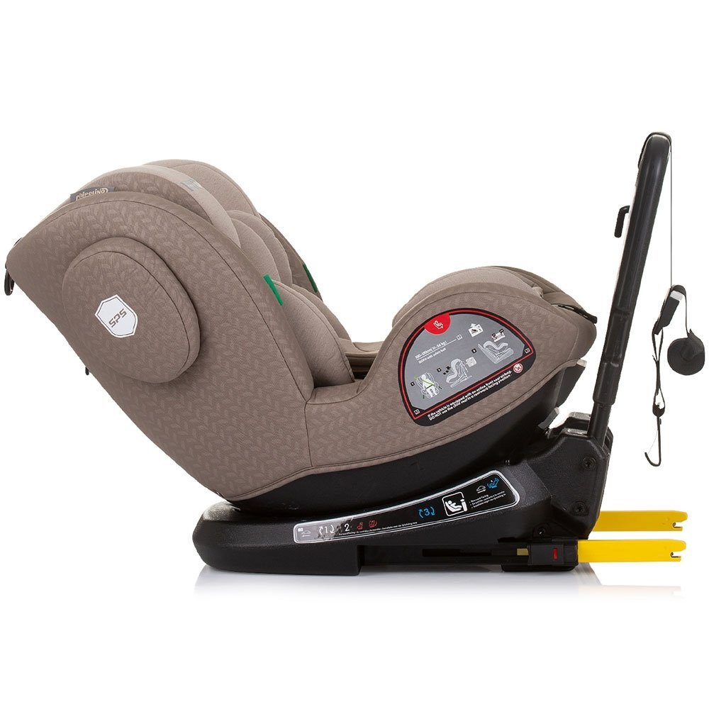 CHIPOLINO Scaun auto Peak I-Size 40-150 cm macadamia cu sistem Isofix
