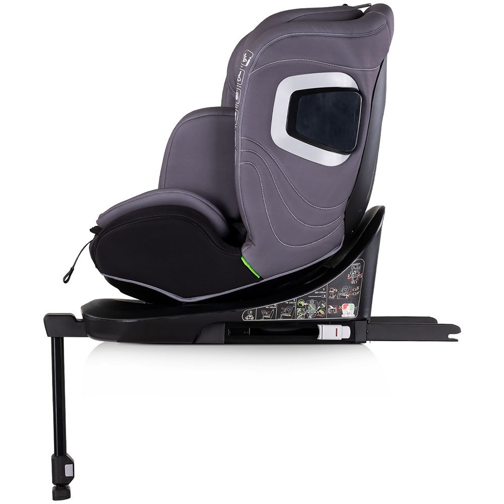 CHIPOLINO Scaun auto pentru copii Clima Air Anthracite I-Size 40-150 cm cu sistem isofix si sezut rotativ