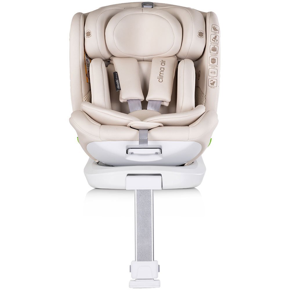 CHIPOLINO Scaun auto pentru copii Clima Air Biscotta I-Size 40-150 cm cu sistem isofix si sezut rotativ