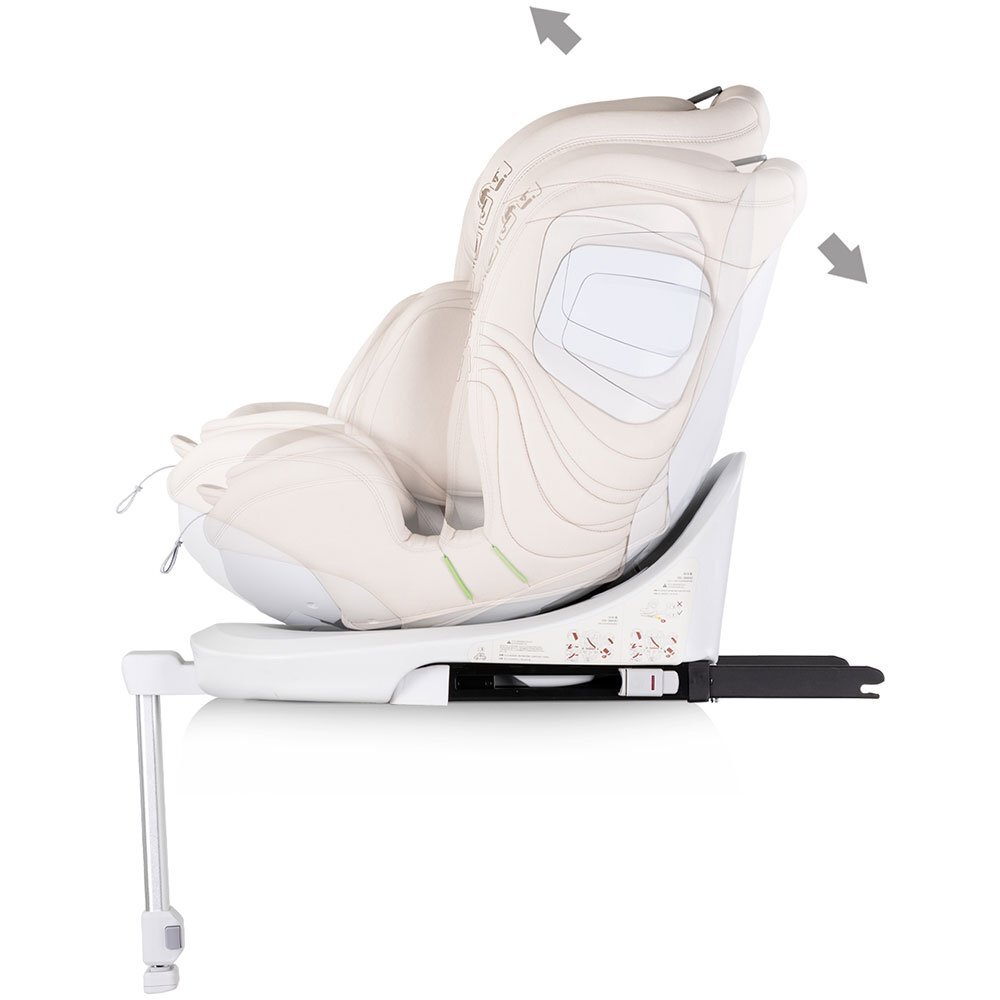 CHIPOLINO Scaun auto pentru copii Clima Air Biscotta I-Size 40-150 cm cu sistem isofix si sezut rotativ
