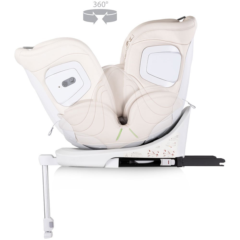 CHIPOLINO Scaun auto pentru copii Clima Air Biscotta I-Size 40-150 cm cu sistem isofix si sezut rotativ
