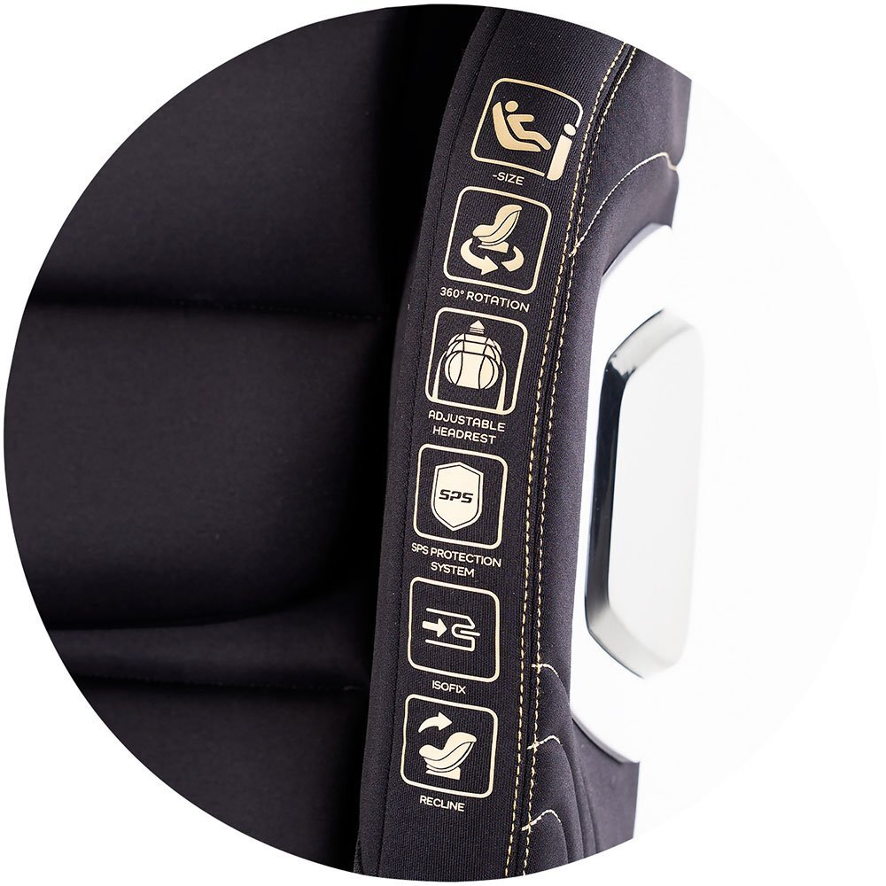 CHIPOLINO Scaun auto pentru copii Clima Air Blackberry I-Size 40-150 cm cu sistem isofix si sezut rotativ