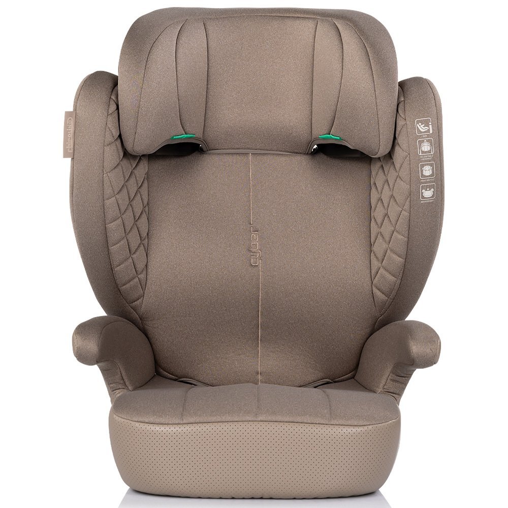 CHIPOLINO Scaun auto pentru copii Cyber Latte 100-150 cm I-Size husa detasabila tetiera reglabila