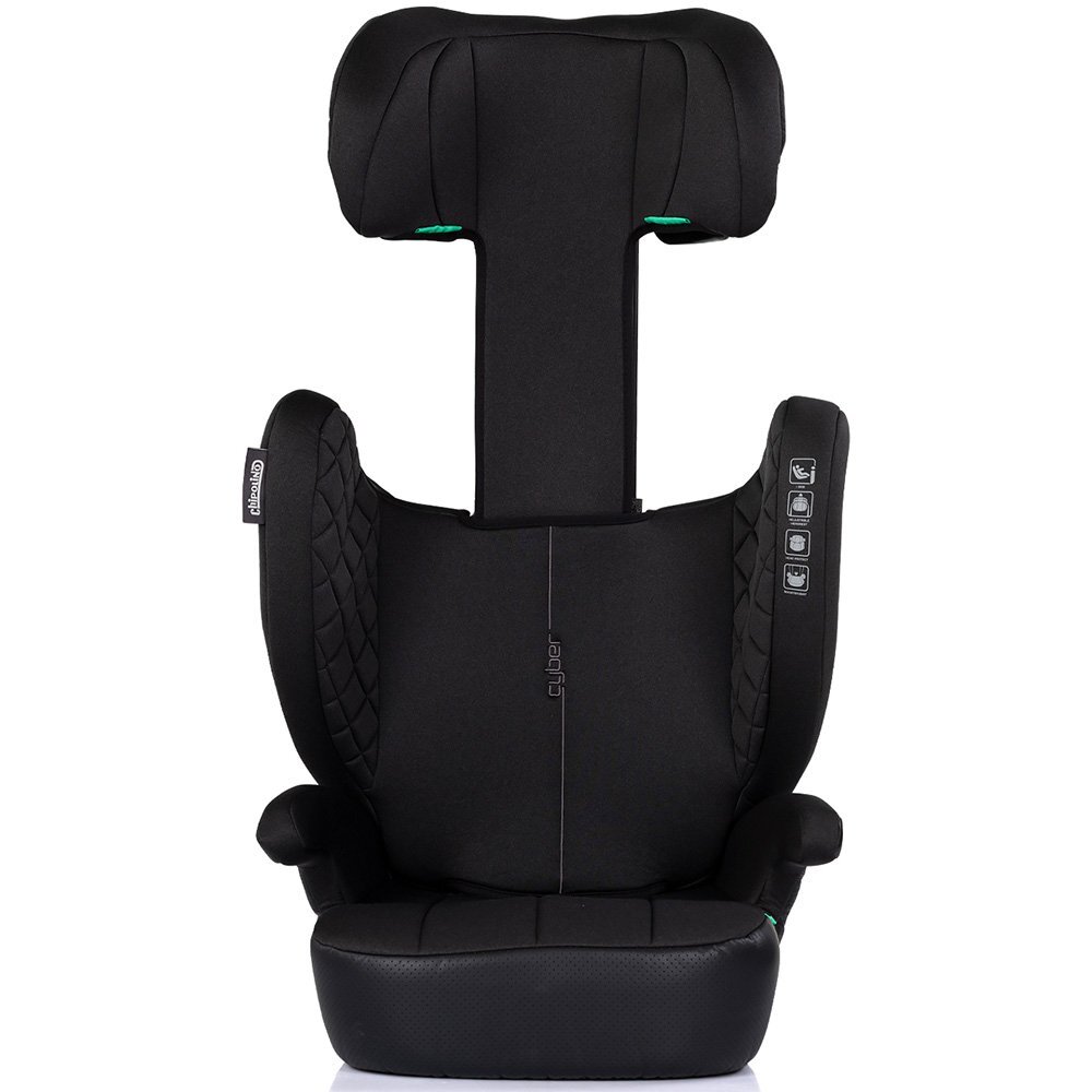 CHIPOLINO Scaun auto pentru copii Cyber Noir 100-150 cm I-Size husa detasabila tetiera reglabila