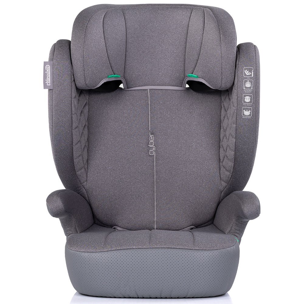 CHIPOLINO Scaun auto pentru copii Cyber Platinum 100-150 cm I-Size husa detasabila tetiera reglabila