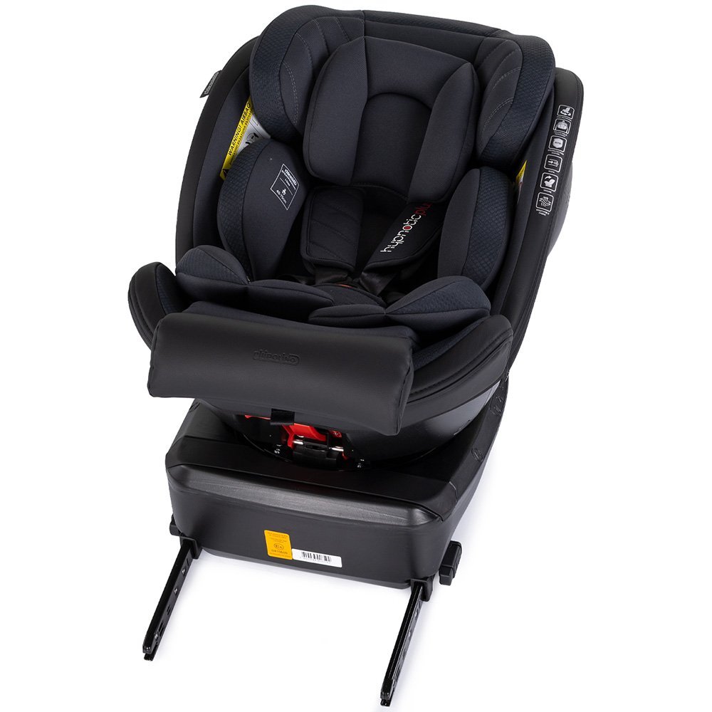 CHIPOLINO Scaun auto pentru copii Hypnotic Plus Charcoal I-Size 40-150 cm cu sistem Isofix si sezut rotativ