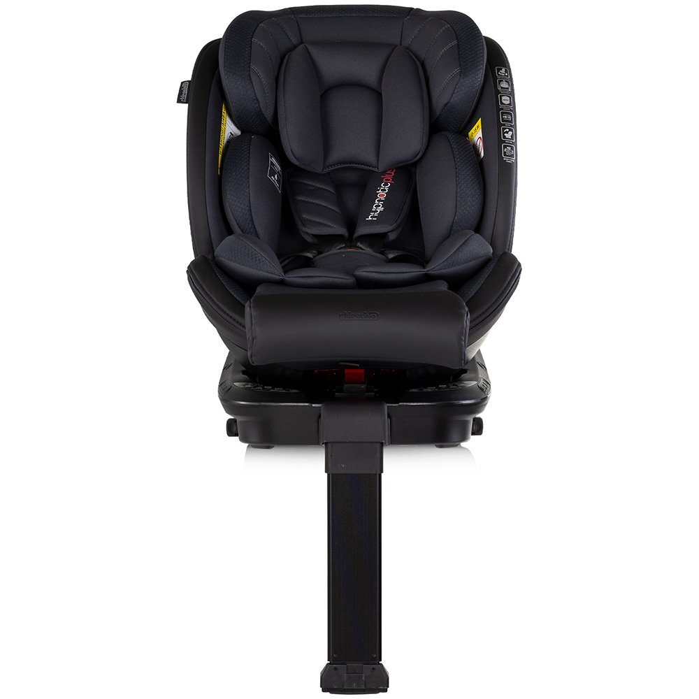 CHIPOLINO Scaun auto pentru copii Hypnotic Plus Charcoal I-Size 40-150 cm cu sistem Isofix si sezut rotativ