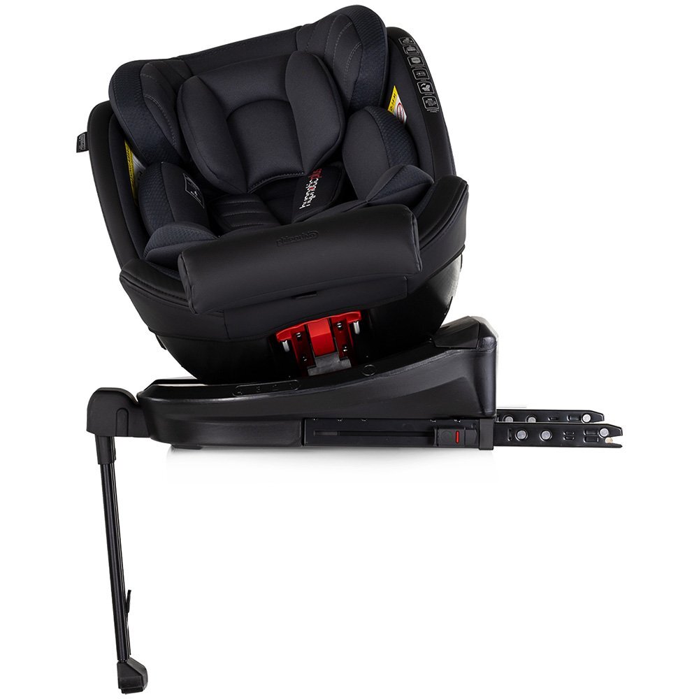 CHIPOLINO Scaun auto pentru copii Hypnotic Plus Charcoal I-Size 40-150 cm cu sistem Isofix si sezut rotativ