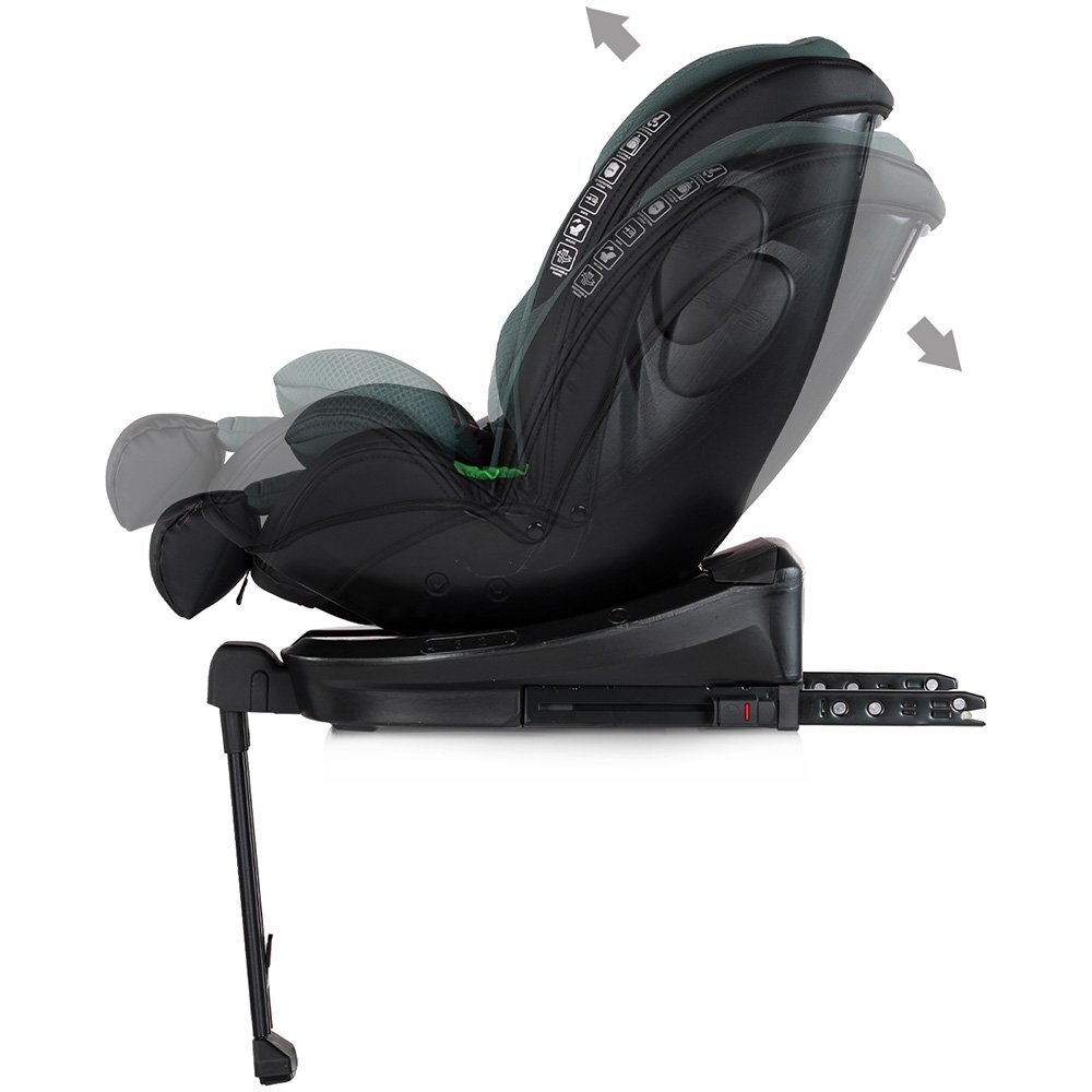 CHIPOLINO Scaun auto pentru copii Hypnotic Plus Green I-Size 40-150 cm cu sistem Isofix si sezut rotativ