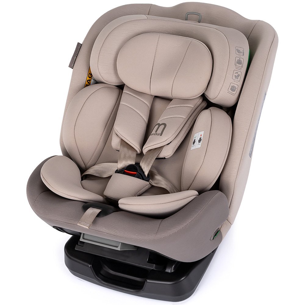 CHIPOLINO Scaun auto pentru copii Mondial Latte 40-150 cm I-Size cu spatar reglabil