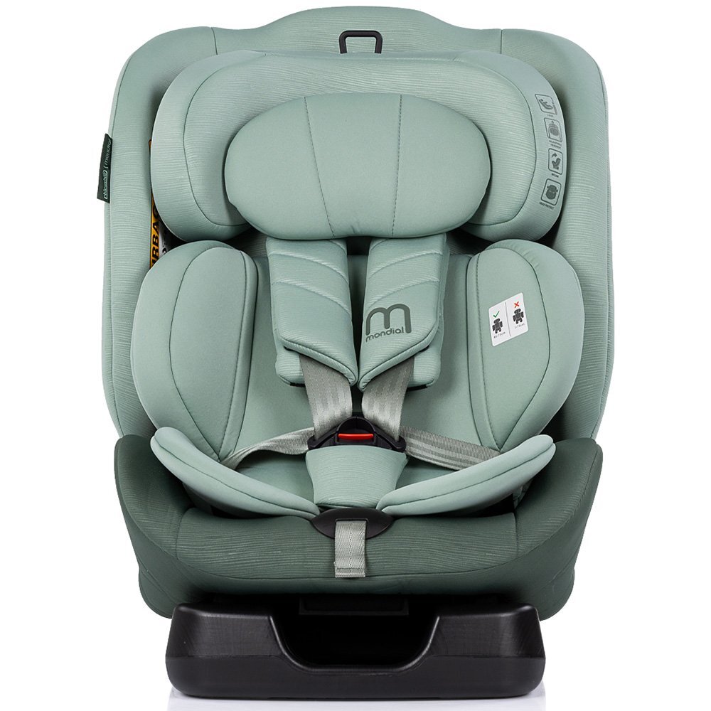 CHIPOLINO Scaun auto pentru copii Mondial Matcha 40-150 cm I-Size cu spatar reglabil