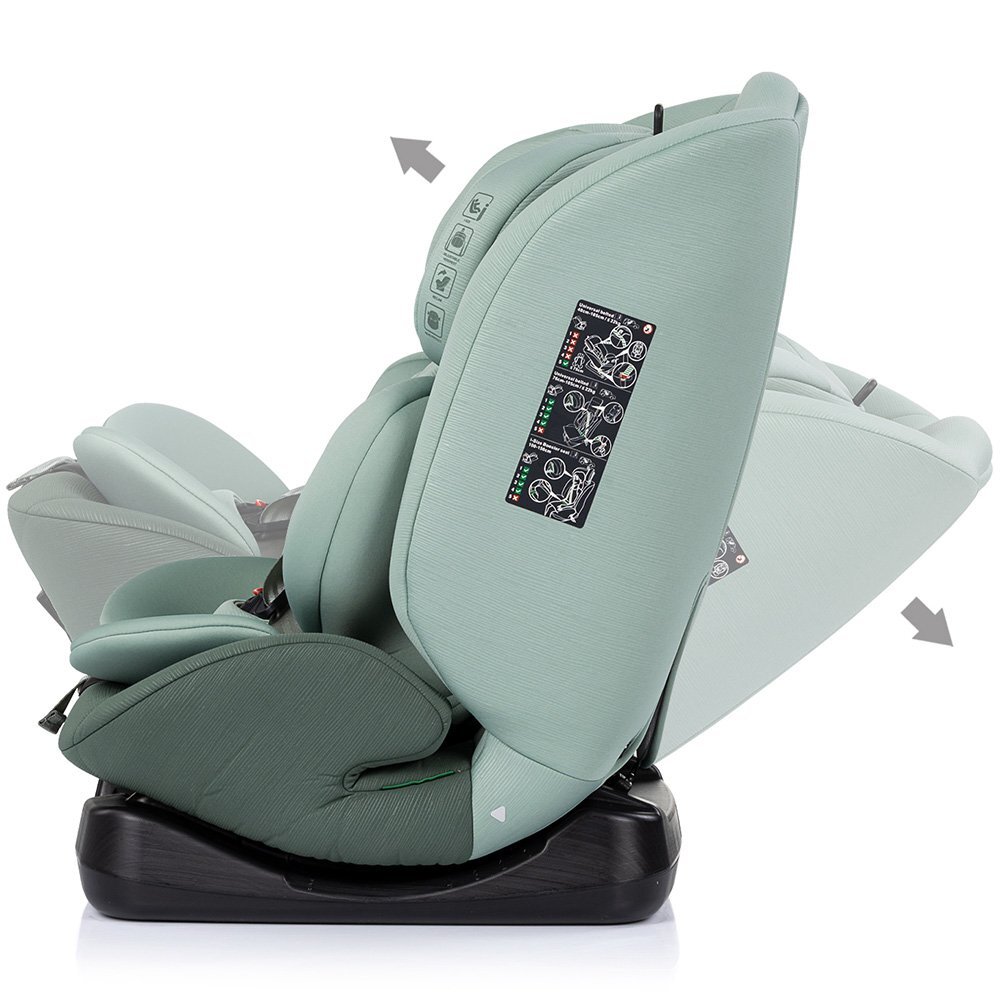 CHIPOLINO Scaun auto pentru copii Mondial Matcha 40-150 cm I-Size cu spatar reglabil