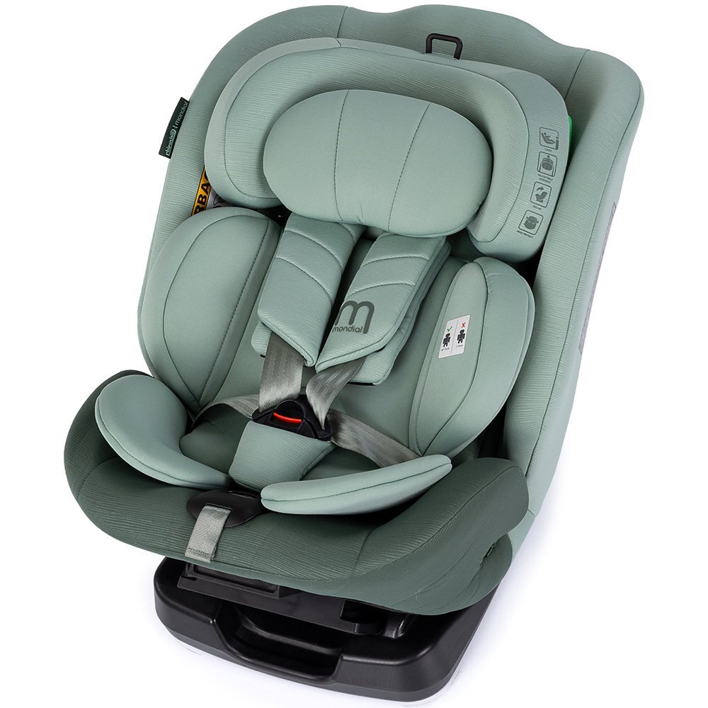 CHIPOLINO Scaun auto pentru copii Mondial Matcha 40-150 cm I-Size cu spatar reglabil