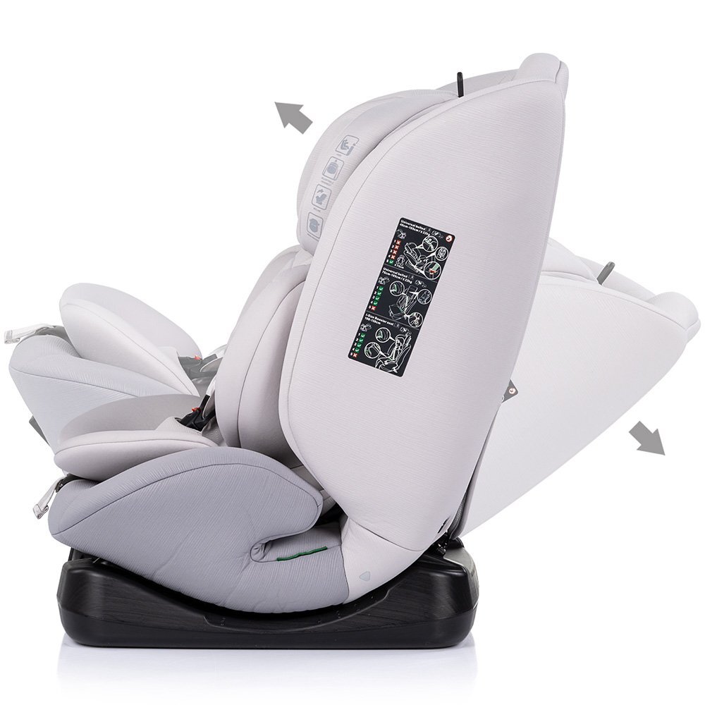 CHIPOLINO Scaun auto pentru copii Mondial Platinum 40-150 cm I-Size cu spatar reglabil