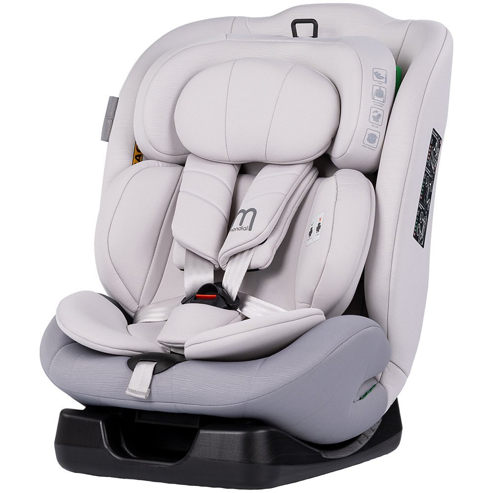 CHIPOLINO Scaun auto pentru copii Mondial Platinum 40-150 cm I-Size cu spatar reglabil