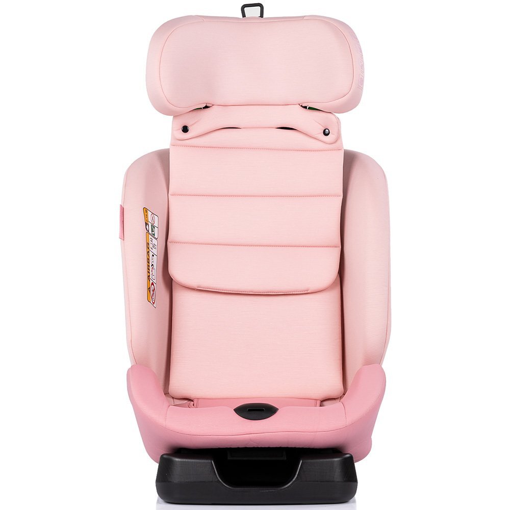 CHIPOLINO Scaun auto pentru copii Mondial Powder Pink 40-150 cm I-Size cu spatar reglabil