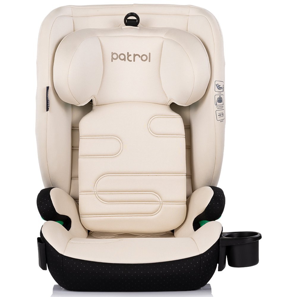 CHIPOLINO Scaun auto pentru copii Patrol Cashmere I-Size 100-150 cm cu sistem Isofix husa detasabila si suport pentru pahar