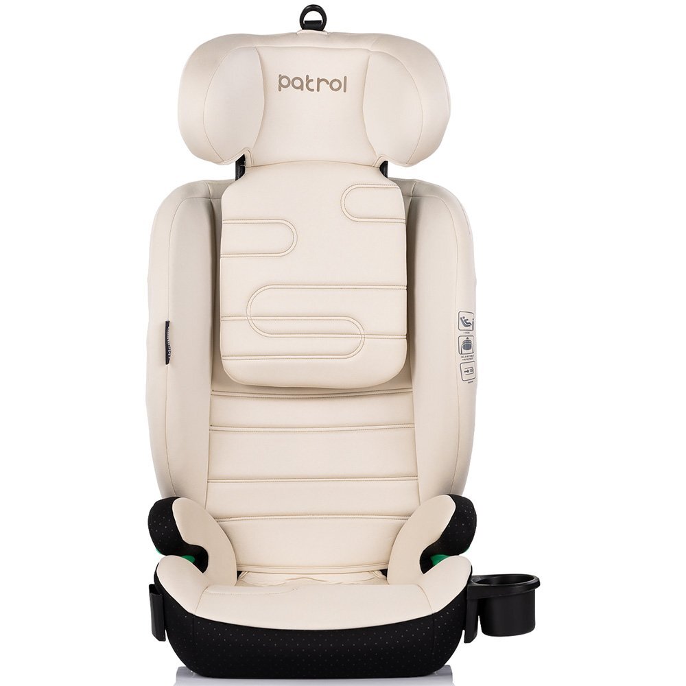 CHIPOLINO Scaun auto pentru copii Patrol Cashmere I-Size 100-150 cm cu sistem Isofix husa detasabila si suport pentru pahar