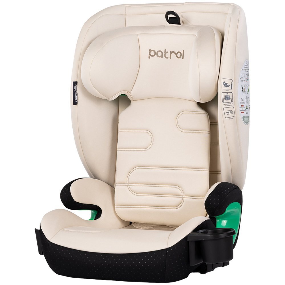 CHIPOLINO Scaun auto pentru copii Patrol Cashmere I-Size 100-150 cm cu sistem Isofix husa detasabila si suport pentru pahar