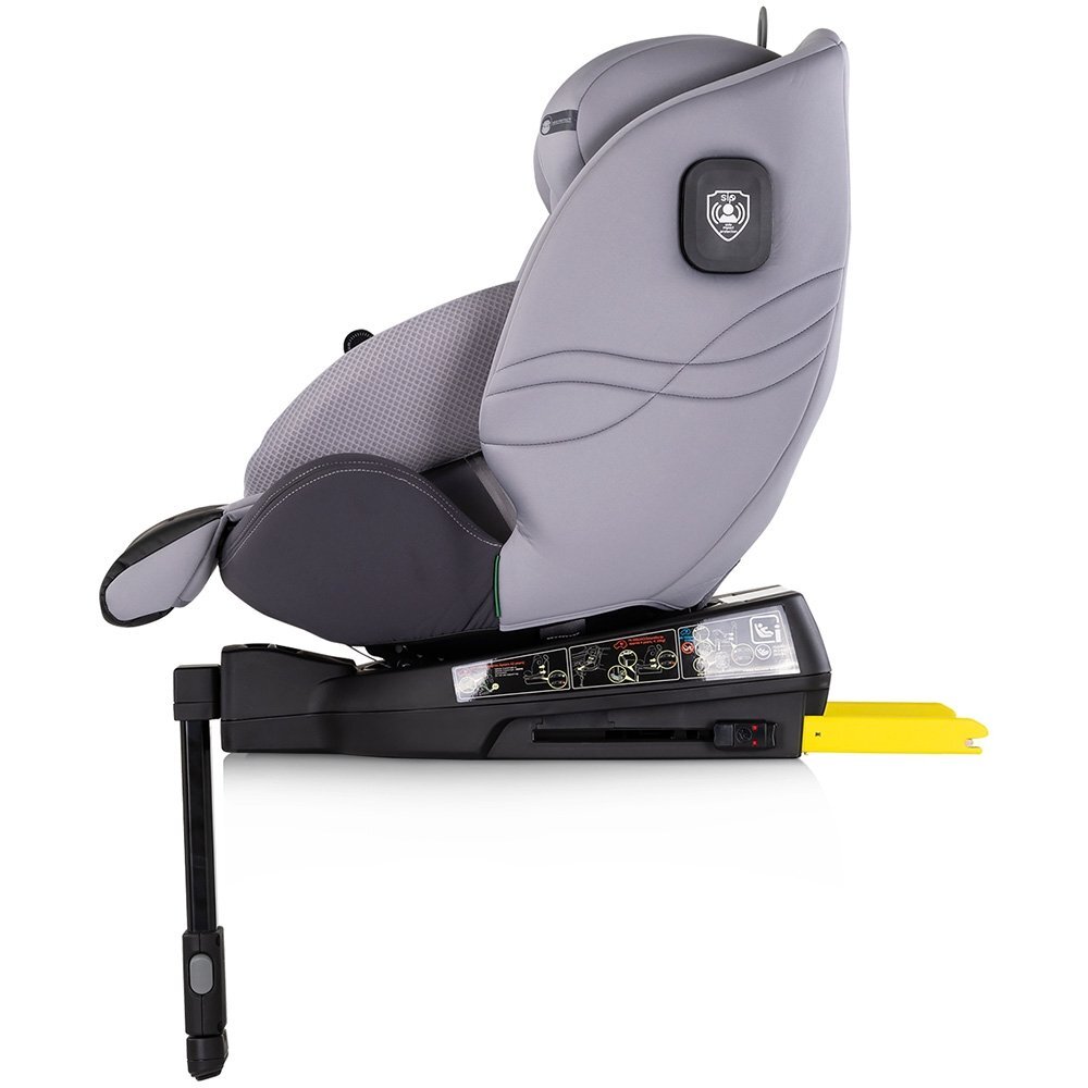 CHIPOLINO Scaun auto pentru copii Premium Cloud i-Size rotativ 40-150 cm sistem isofix si picior de suport protectie la impact lateral SPS tetiera reglabila husa detasabila