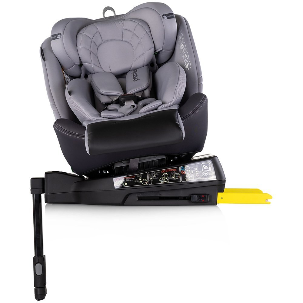 CHIPOLINO Scaun auto pentru copii Premium Cloud i-Size rotativ 40-150 cm sistem isofix si picior de suport protectie la impact lateral SPS tetiera reglabila husa detasabila
