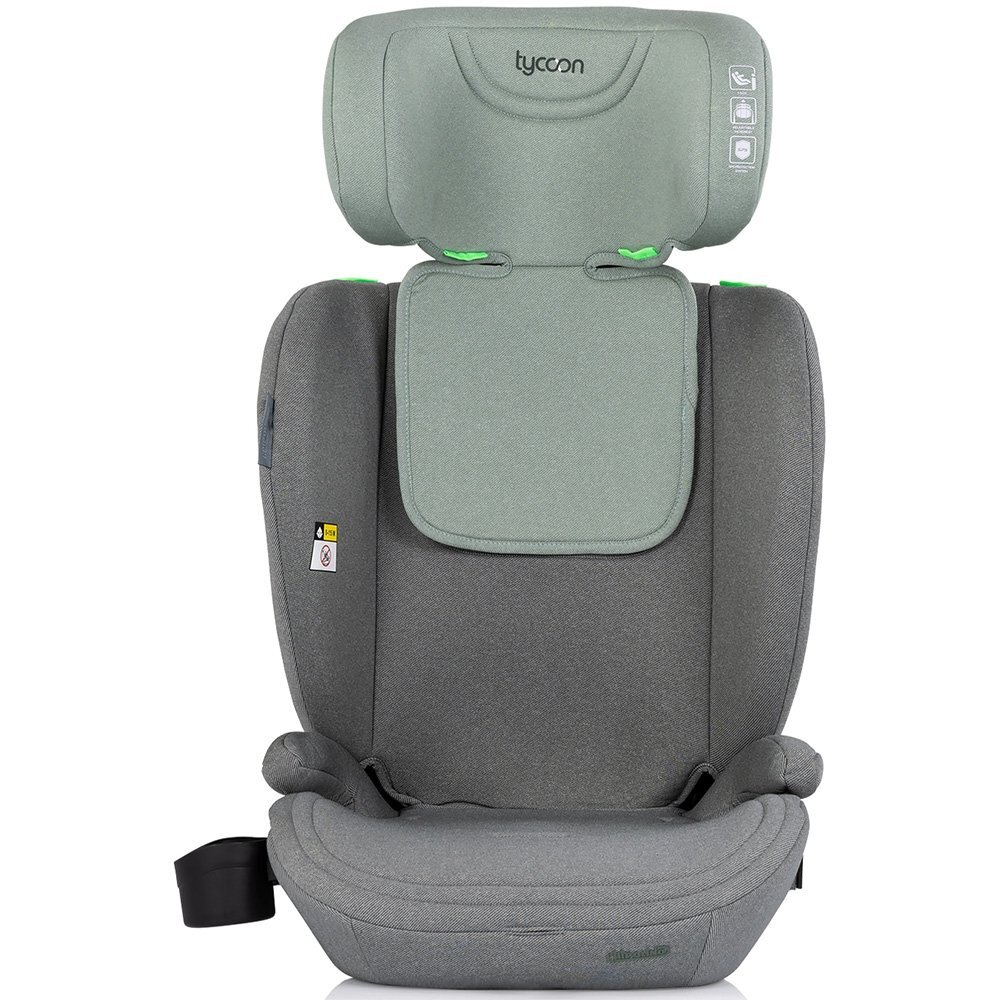 CHIPOLINO Scaun auto pentru copii Tycoon Basil i-Size 76-150 cm tetiera reglabila husa detasabila suport pahar
