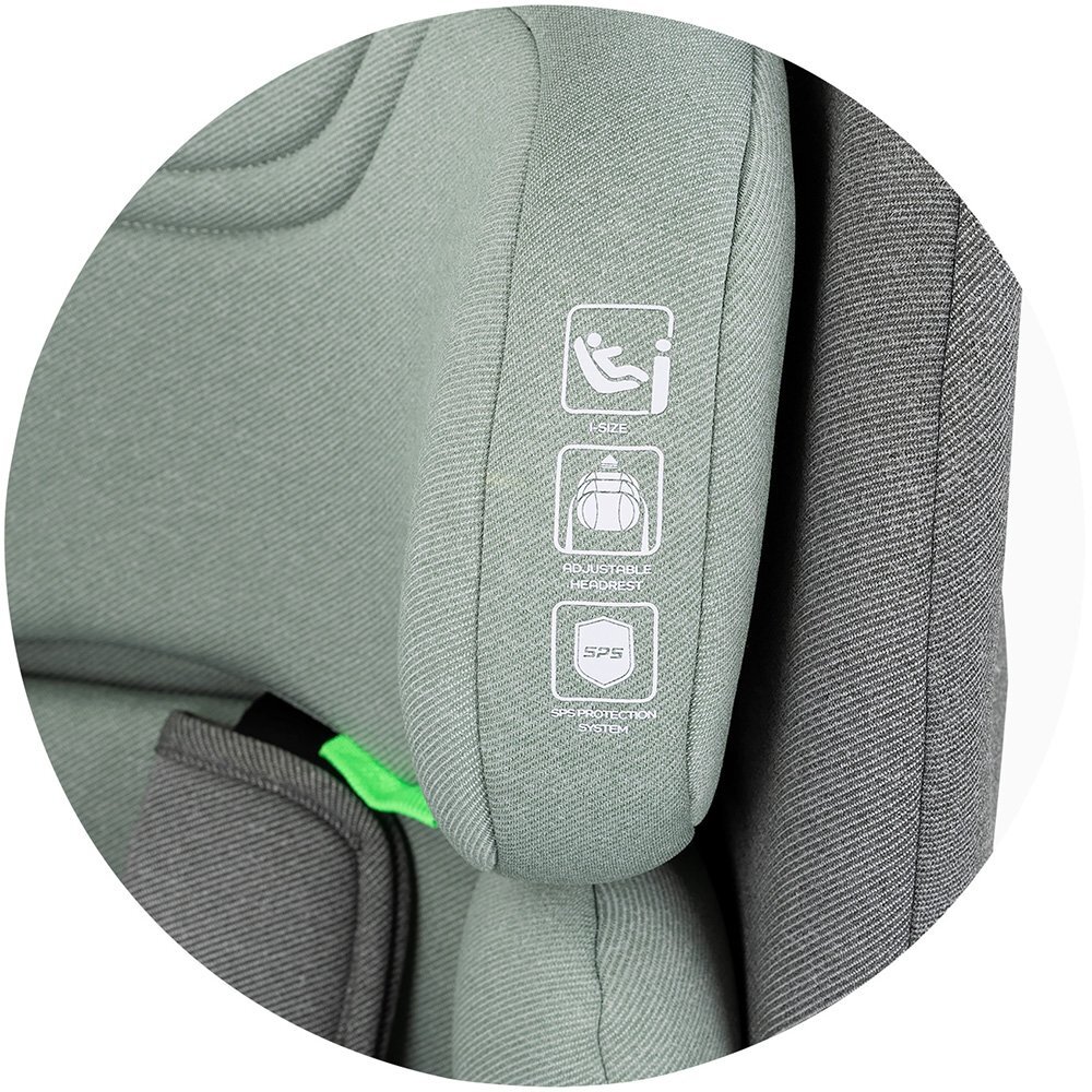 CHIPOLINO Scaun auto pentru copii Tycoon Basil i-Size 76-150 cm tetiera reglabila husa detasabila suport pahar