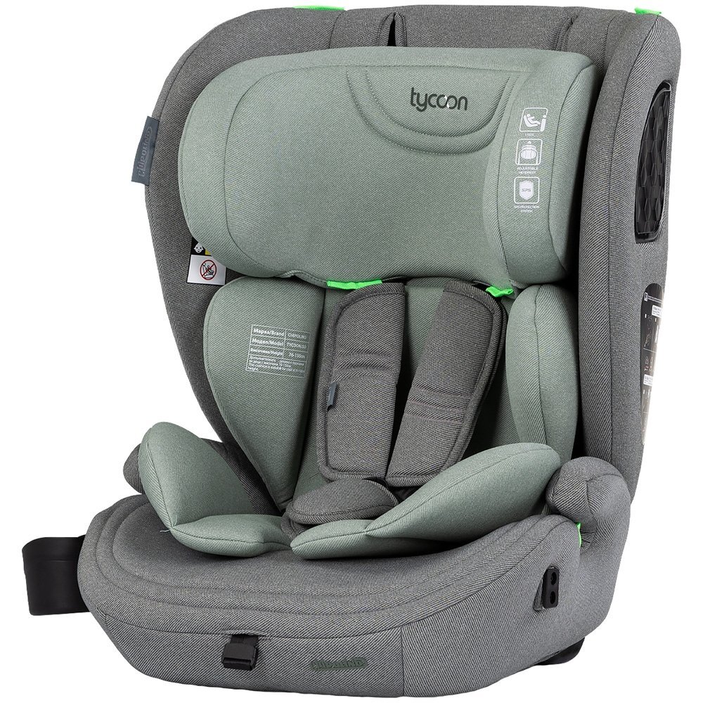 CHIPOLINO Scaun auto pentru copii Tycoon Basil i-Size 76-150 cm tetiera reglabila husa detasabila suport pahar
