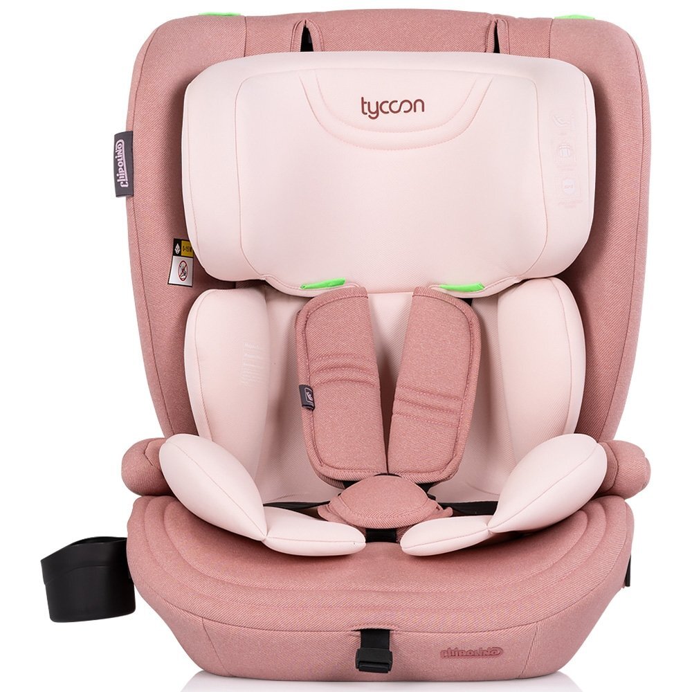 CHIPOLINO Scaun auto pentru copii Tycoon Pink Marshmallow i-Size 76-150 cm tetiera reglabila husa detasabila suport pahar
