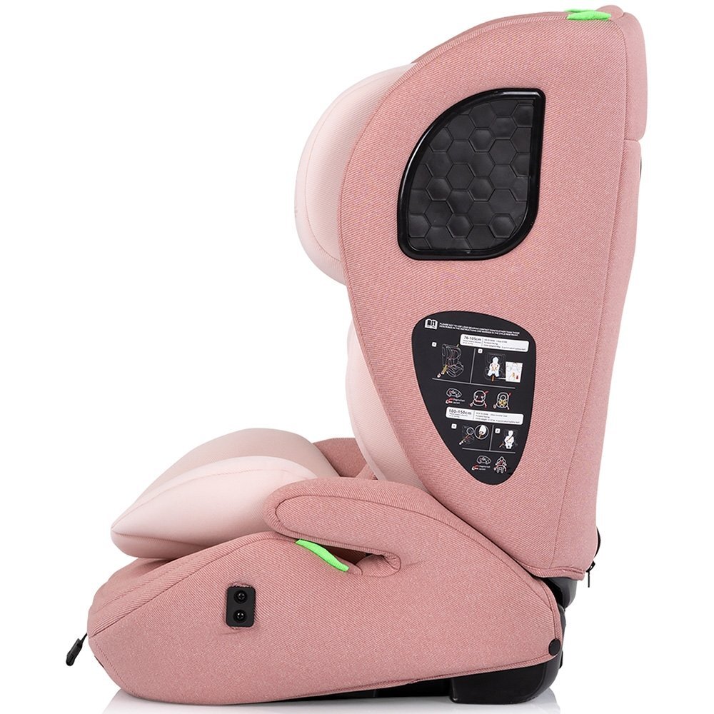 CHIPOLINO Scaun auto pentru copii Tycoon Pink Marshmallow i-Size 76-150 cm tetiera reglabila husa detasabila suport pahar