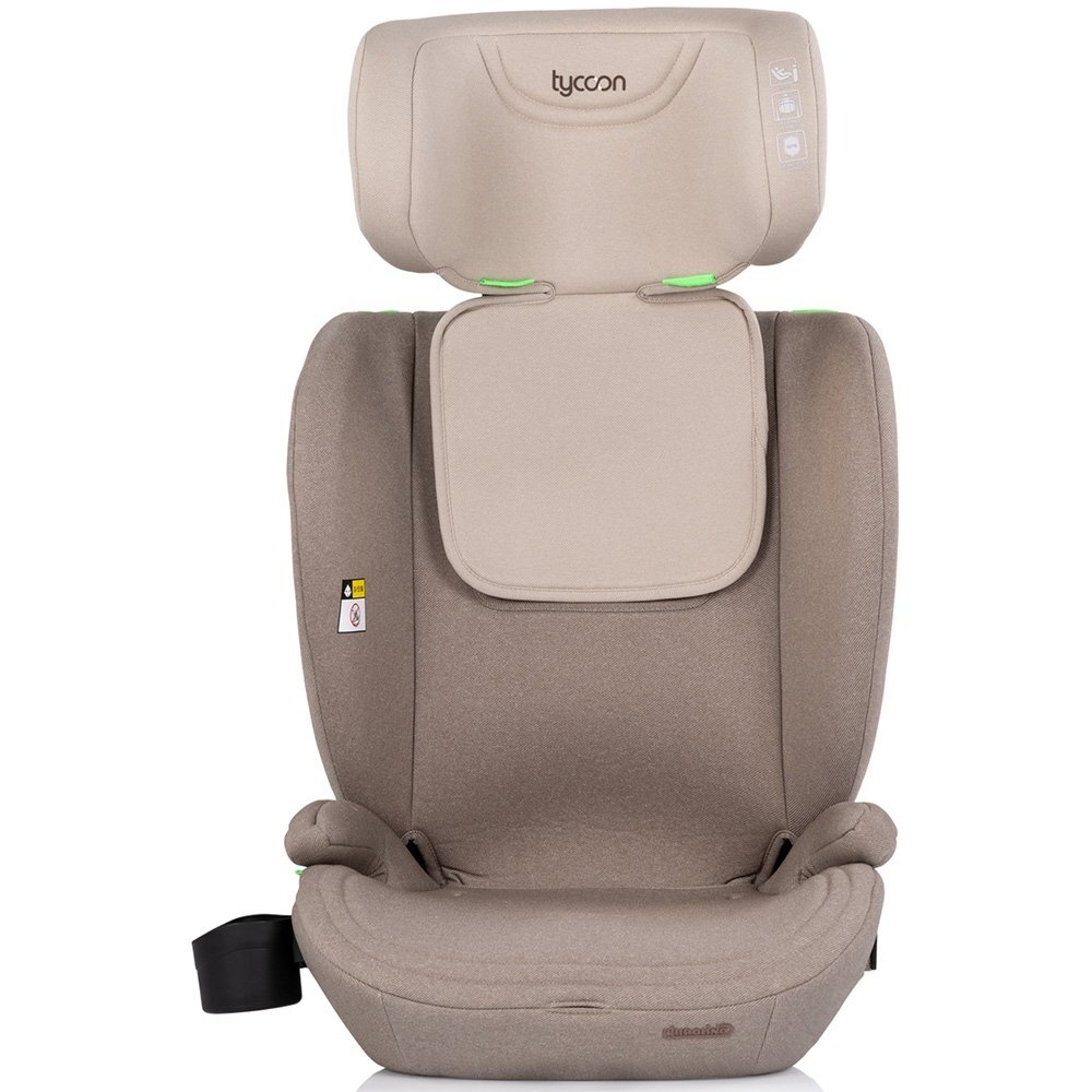 CHIPOLINO Scaun auto pentru copii Tycoon Tiramisu i-Size 76-150 cm tetiera reglabila husa detasabila suport pahar