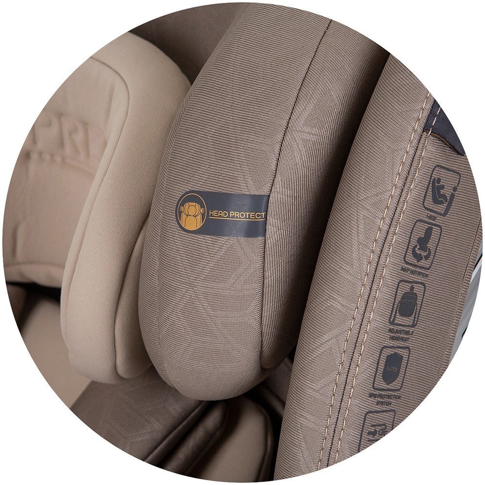 CHIPOLINO Scaun auto Supreme cu sistem Isofix I-Size 40-150 cm macadamia