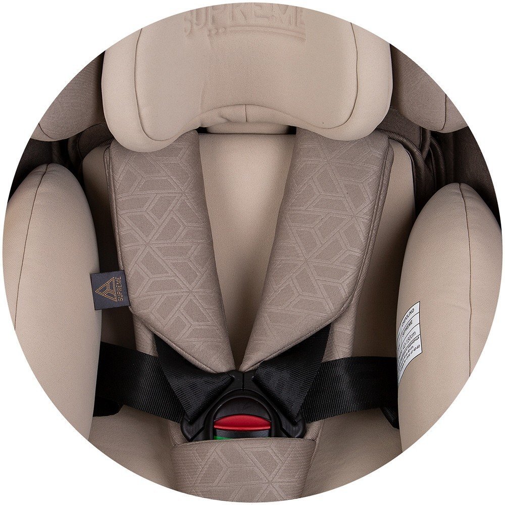 CHIPOLINO Scaun auto Supreme cu sistem Isofix I-Size 40-150 cm macadamia