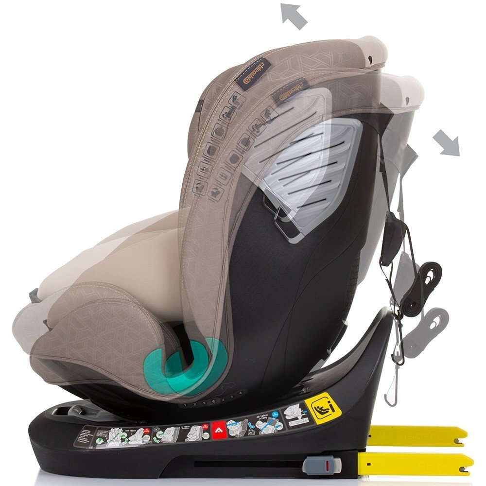 CHIPOLINO Scaun auto Supreme cu sistem Isofix I-Size 40-150 cm macadamia