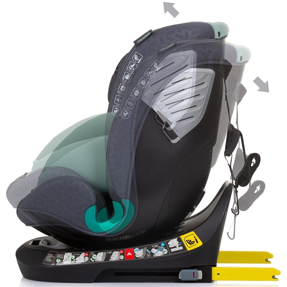 CHIPOLINO Scaun auto Supreme cu sistem Isofix I-Size 40-150 cm pastel green